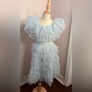 Tutu Du Monde Light Blue Ruffled Dress
